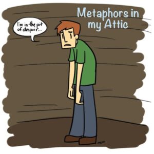 Cartoon depicting a pit of despair