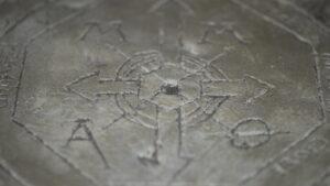 Photograph of the antique Divinae Motum Orbis